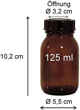 mikken - Barna gyógyszerészét üveg meghatározott 8 x 125 ml beleértve a kupakot, majd a címkéket, made in Germany.