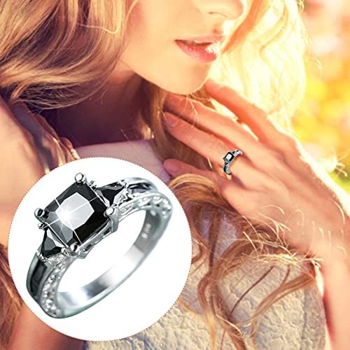 A nők a Divat Gyűrű Lányok divatos Fekete Aranyozott Gyűrű Női Ékszerek Gyűrűk Ujját Nyugati Egyszerű, Aranyos Jegyesek Gyűrűt