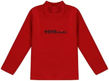 YUUMIN Gyerekek, Fiúk, Lányok, Hosszú Ujjú Pulóver Felső Alap Réteg T-Shirt Garbó Tees Puha Termikus Ing