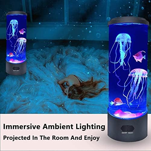 Medúza Tartály Lámpa Elektromos Fantasy Éjszakai Hangulat Lámpa Pihentető, Lágy Mozdulatokkal Színes USB Tápellátású Asztali Láva Lámpa