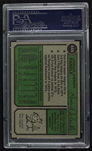 1974 Topps 446 Len Randle Texas Rangers (Baseball Kártya) PSA a PSA 8.00 Rangers