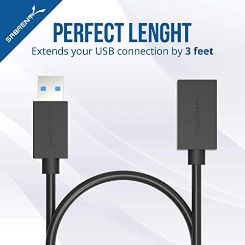 Sabrent USB 3.0 SATA Külső Merevlemez Dokkoló Állomás + 22AWG 3 Méteres Hosszabbító Kábel USB 3.0