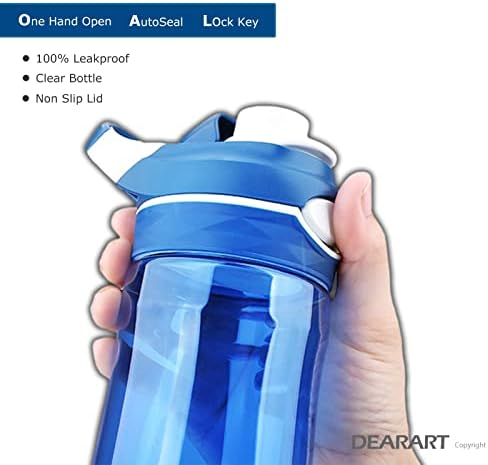 DEARART 26oz Kék Víz Palack TRITAN, BPA MENTES, Szivárgásmentes, majd Egyik Kezét Művelet, Igyál Gyorsan