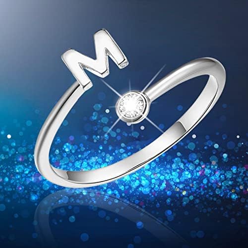 Divatos Ezüst Bevonatú Nyitó Leveleket Gyémánt Állítható Gyűrű Női Ékszerek Nagy Gyűrű