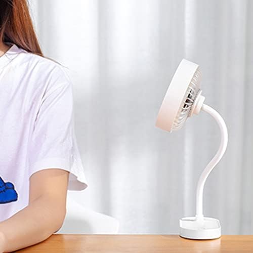 Sterose Mini Hordozható Klip Rajongó Éjszakai Fény Íróasztal, Ventilátor USB Tölthető Kézi Összecsukható Ventilátor Csendes Személyes