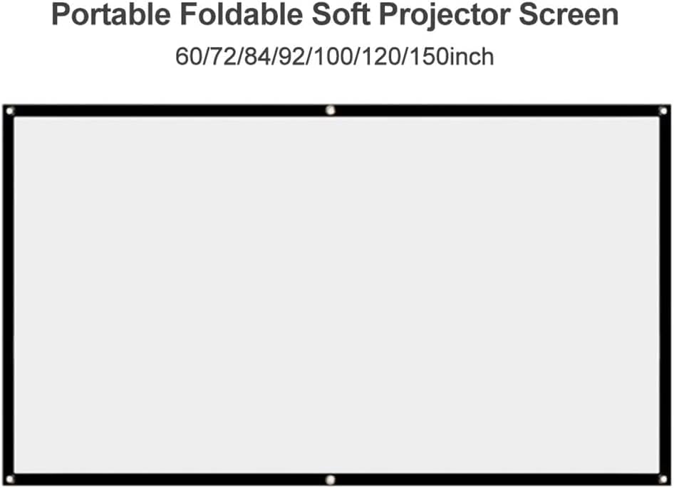 Vetítés,Kerti Projektor Kivetítő Képernyő Egyszerű Függöny Anti-Fény Képernyő 60 72 84 100 Cm Haza Szabadtéri Hivatal Hordozható