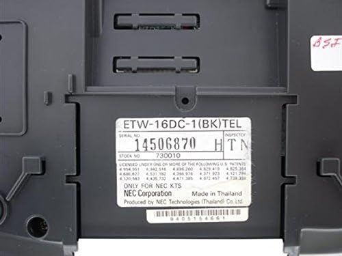 NEC Electra Szakmai ETW-16DC-1 / 730011 Fekete 16 Gombra, Telefon, LCD Telefon (Felújított)