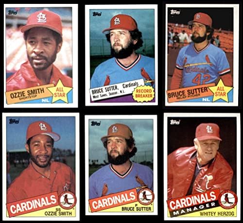 1985 Topps St. Louis Cardinals Csapat készen áll a St. Louis Cardinals (Set) NM/MT Bíborosok