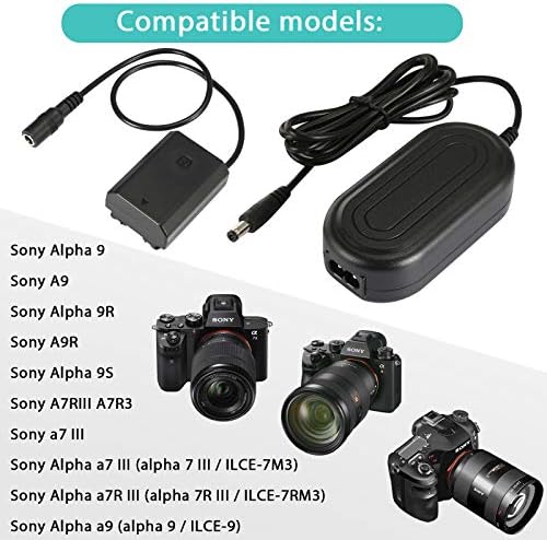 PowEver NP-FZ100 Kamera HÁLÓZATI Adapter Dummy Akkumulátor Töltő Készlet Sony Alpha A7III A7S III. A7R IV. A7RIII A9 A9R A9S A6600 Kamerák