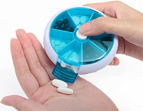 FaSoLa Heti Tabletta Doboz-Vitamin Gyógyszer Utazási Esetben Forgassa Hordozható Készlet 7 Nap Tabletták Szervező