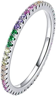2023 Új Eljegyzési Kerek Vágott Zircons Nők Esküvői Gyűrű, Ékszerek, Gyűrűk, a Nő Teljes Gyémánt Női Gyűrű 99 Gyűrűk (Bor, 9)