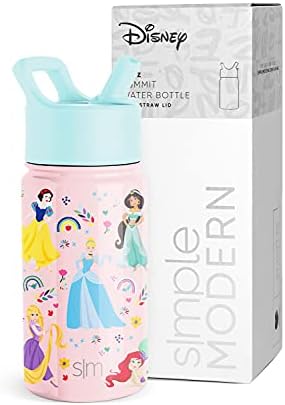 Egyszerű, Modern Disney Hercegnők Gyerekek Üveg Vizet, 14oz, Hercegnő Szivárvány & Disney Bento Ebédet a Gyerekek | BPA-Mentes