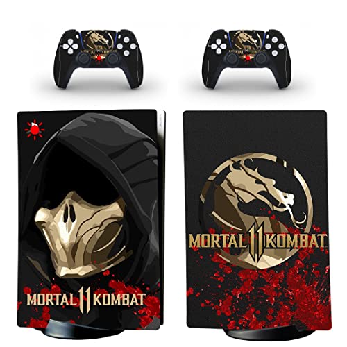 Játék Halandó Legjobb Ninja Kombat PS4 vagy PS5 Bőr Matrica PlayStation 4 vagy 5 Konzol, 2 Vezérlők Matrica Vinil V6433