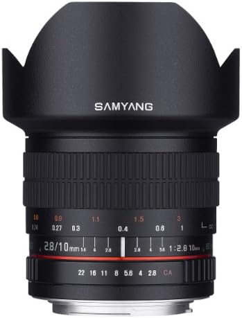Samyang 10mm F2.8 ED, MINT a BAJNOKI CS Ultra nagylátószögű Fix Objektív a Fuji X-Hegy Digitális Kamerák (SY10M-FX)