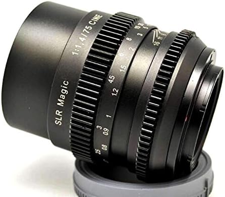 SLR Magic 75mm f/1.4 Teljes Keret Cine Objektív Sony E-Mount Fekete Szín