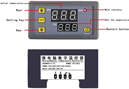 IRDFWH AC110-220V Digitális Hőmérséklet-szabályozás LED Kijelző Termosztát Hő/Hűtő Berendezés