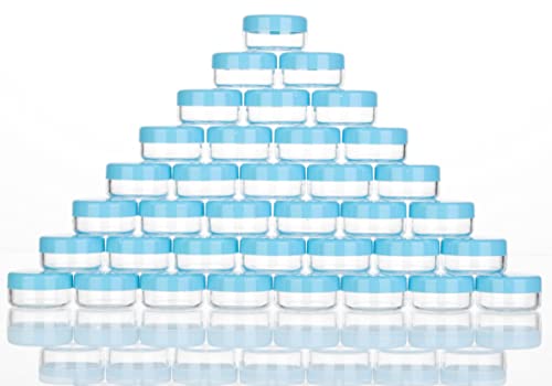 ZIZEMOJA 3 Gramm Minta Konténerek szemhéjakkal, 25 Csomag Mini Kozmetikai Konténerek, BPA Mentes Fekete Minta Üvegek Smink, Testápoló,