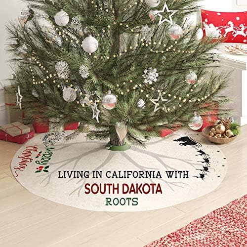 Anya Meg Én karácsonyfa Szoknya 44 Cm - Távolsági Karácsonyi Dekoráció, Kaliforniában a Dél-Dakotai Gyökerek - Rusztikus Fa Szoknya,