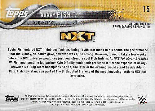 2018 Topps WWE Pankráció 15 Bobby Hal Első NXT Kártya, Sport Kártya