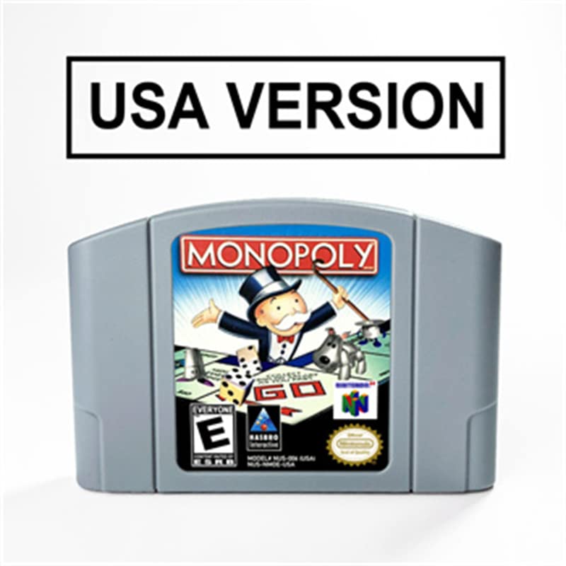 Monopólium 64-Bites Játék Patron USA Verzió NTSC Formátum