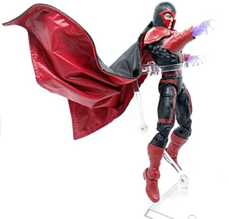 FIGLot 1/12 Méretarányú Kicsinyített Rendelésre Készült, Fekete-Piros Vezetékes Cape Marvel Legendák Magneto