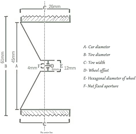 Sudemota 4db Drift Autó Gumiabroncs-Kerék Felni Nehéz Kerék Gumiabroncs 1/10 HPI Sodródó RC Autó Fekete (500156508A3)