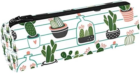Kaktusz Növény tolltartó Diák Írószer Tok Cipzárral Toll, Táska, Smink Kozmetikai Táska Diákok Hivatal Nők Tini Lányok Fiúk