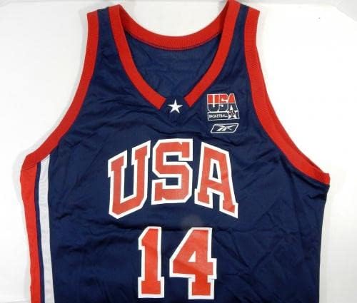 A Team USA-ban a Kosárlabda 14 Játék Kiadott Haditengerészet Jersey 52+4 DP20256 - NBA Játék Használt