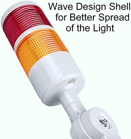 DIANQI Ipari Jel Figyelmeztető Lámpa Led Jel Torony Stack Fény Oszlop, Torony Andon Lámpa 180° Forgatható Alap, valamint a Folyamatos/villogó